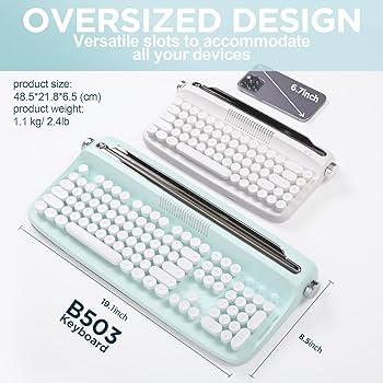 Yunzii Actto B503 Bluetooth タイプライターキーボード Amazon | YUNZII ACTTO B503 無線タイプライターキーボード